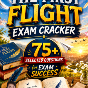 Class 10 - The First Flight By Vijay Saxena book cover