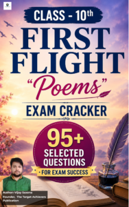 Class 10 - First Flight Poems By Vijay Saxena book cover