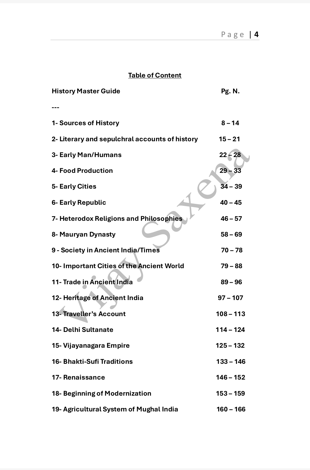 History Master Guide By Vijay Saxena & Abhinay Kumar - Image 2